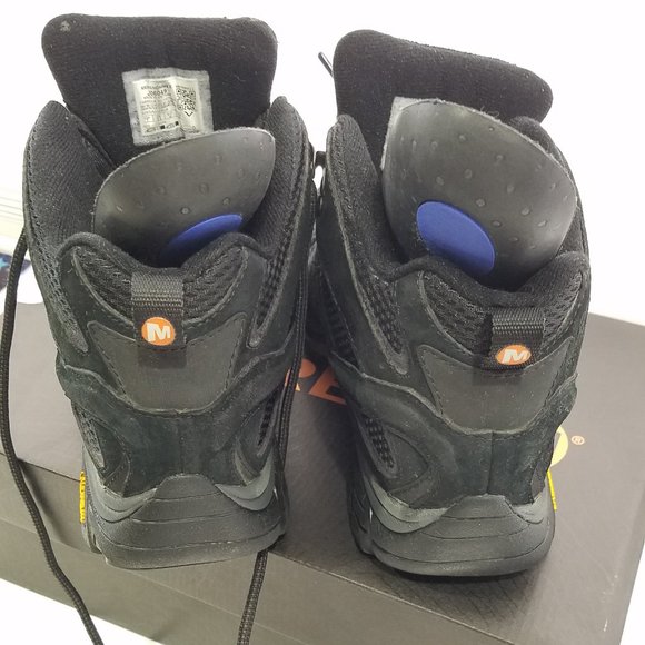 Merrell Men Black Night Moab Hiking Boots 7 - Picture 4 of 16